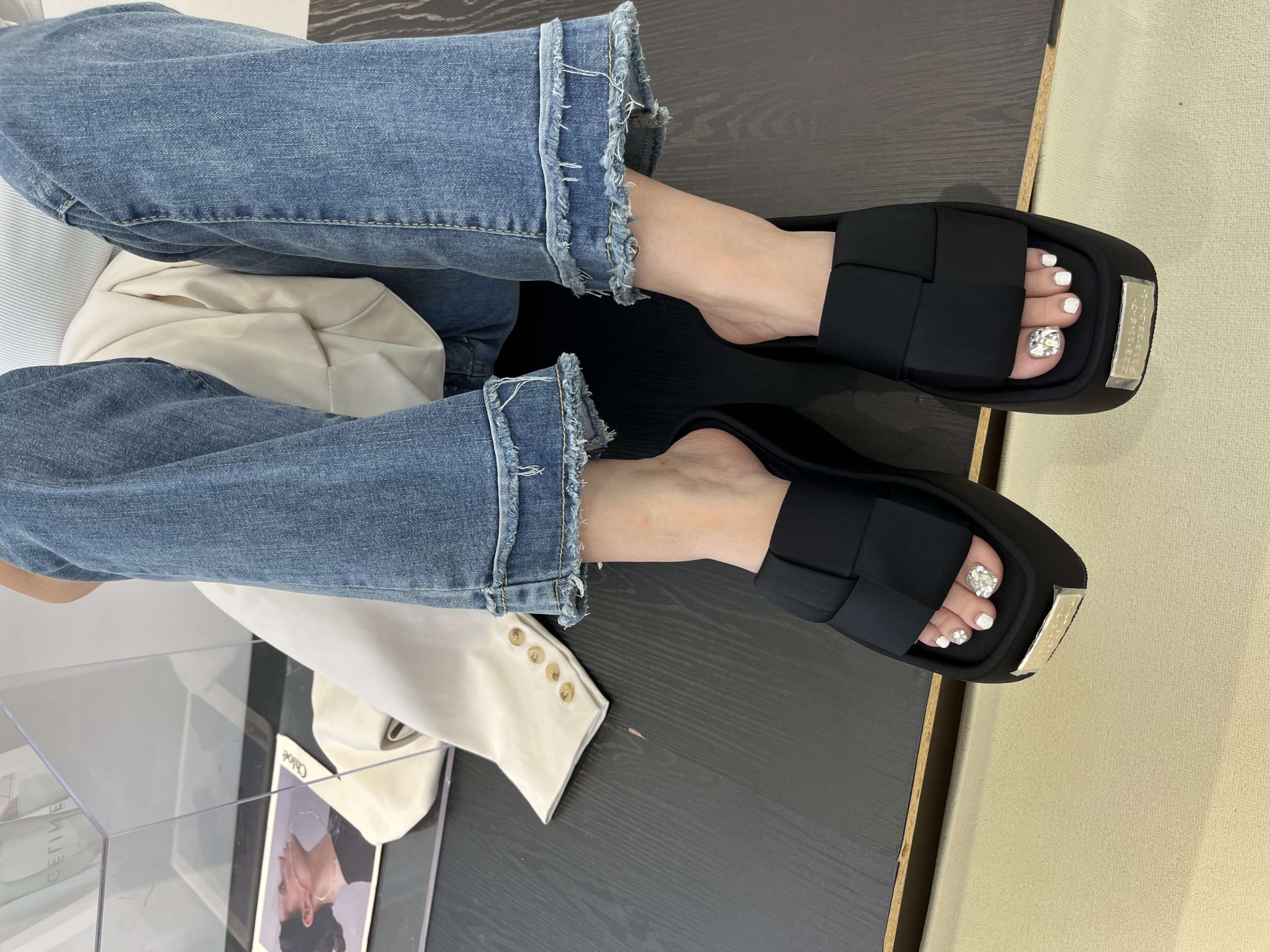 2023 Summer Street Style Chunky Sole Women's Slippers High Heel Platform Slide Sandals with Letter Strap - Style e7d917 - Image 4