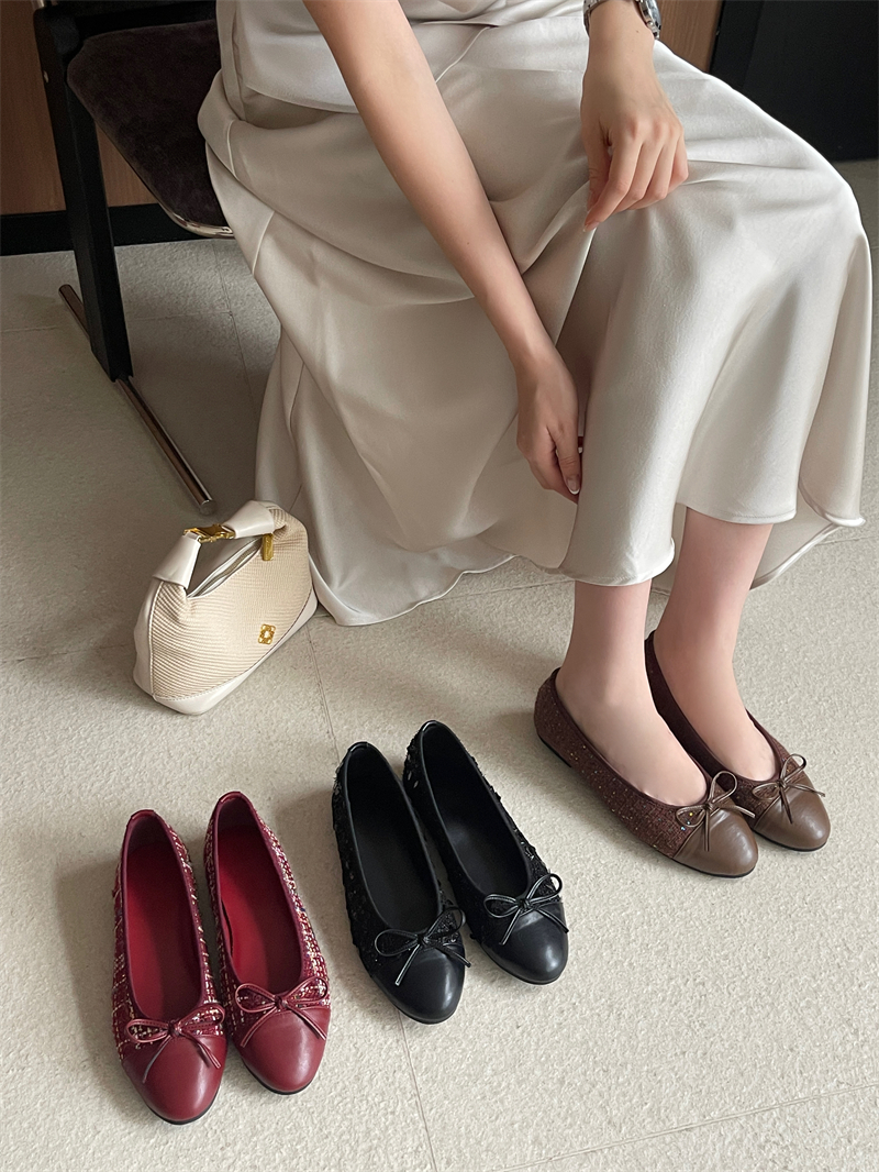 2026 New Fashion Flat Bow Shallow Mouth Women’s Shoes