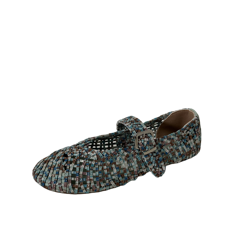 2026 Spring Summer New Hollow Woven Flat Shoes for Women - Image 5